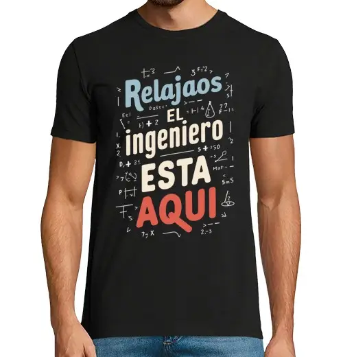 T-shirt uomo manica corta rilassati, c è ingegnere - laurea in professioni