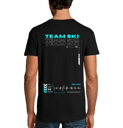 T-shirt uomo manica corta Sci di squadra 2