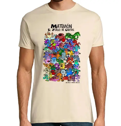 T-shirt uomo manica corta sfondo chiaro gruppo matemon