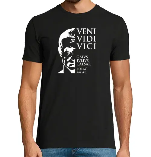 T-shirt uomo manica corta vieni a vedere Cesare