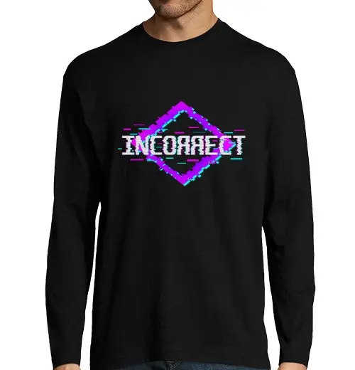 T-shirt uomo manica lunga camicia uomo manica lunga errata