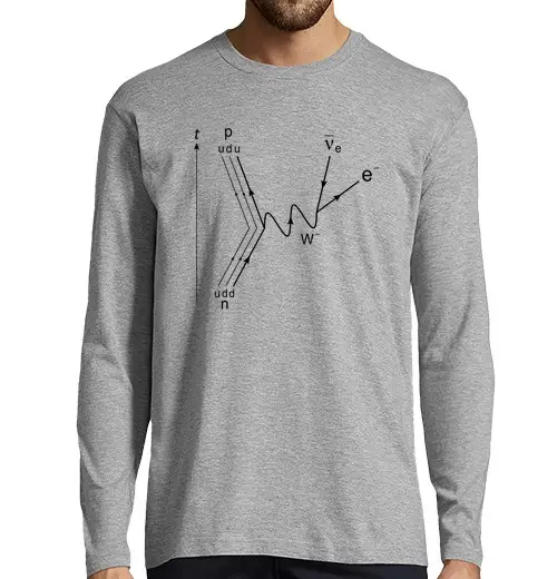 T-shirt uomo manica lunga Feynman giorno grammo 2