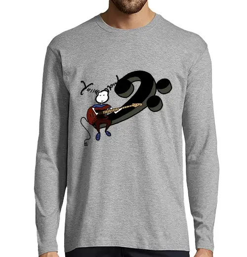 T-shirt uomo manica lunga ragazza dal ass elle