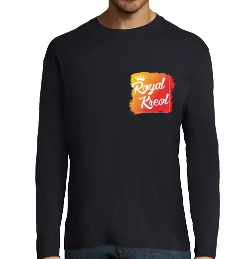 T-shirt uomo manica lunga t-shirt kreol t-shirt uomo manica lunga