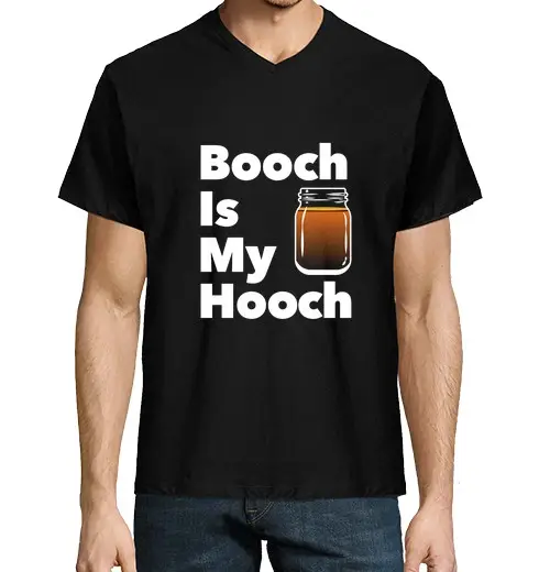 T-shirt uomo scollo a V Felpe con cappuccio Kombucha Booch è di