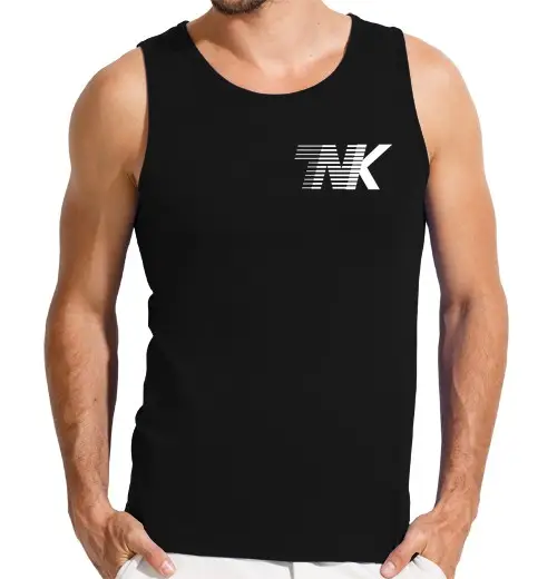 T-shirt uomo senza maniche tnk bianco