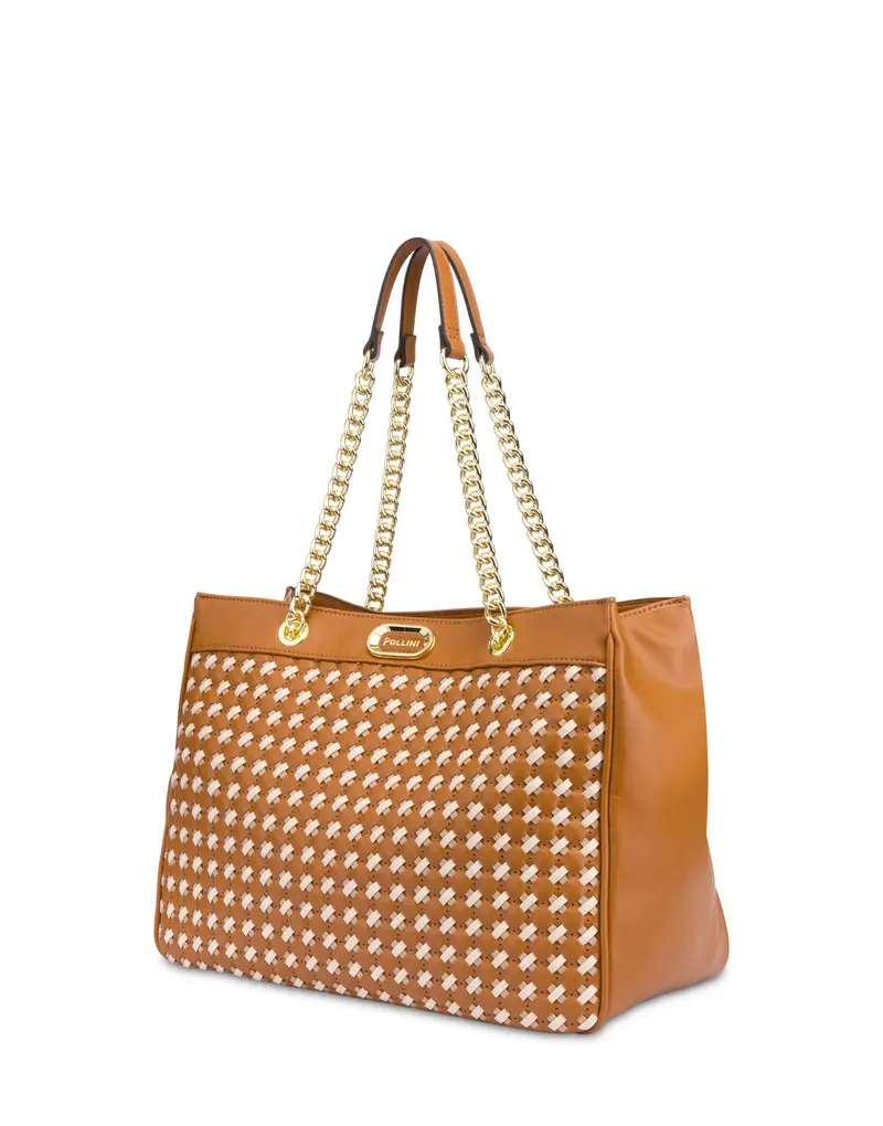 Tote bag Saturday SABBIA/AVORIO/CUOIO, one_size, Pollini miniatura 2