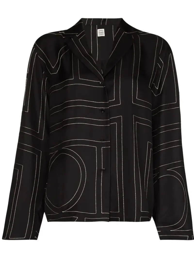 blusa monogram toteme NERO