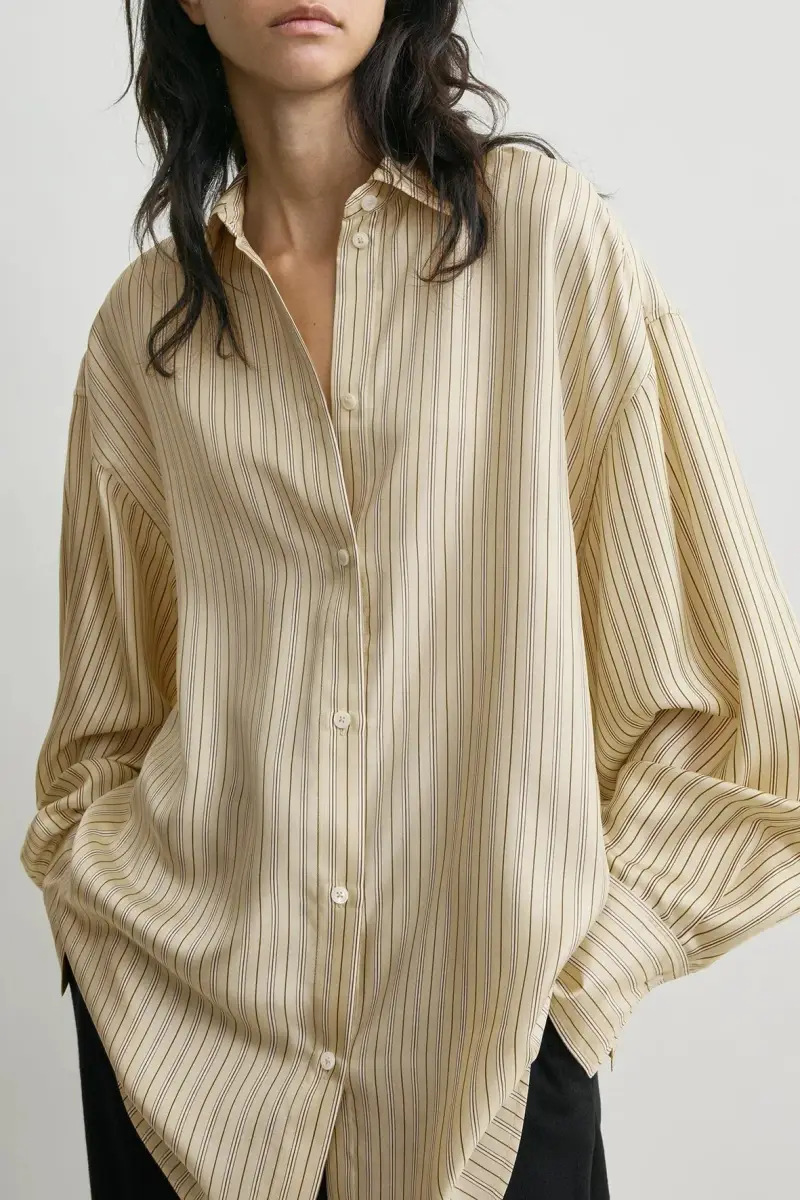 Camicia oversized BIANCO miniatura 2