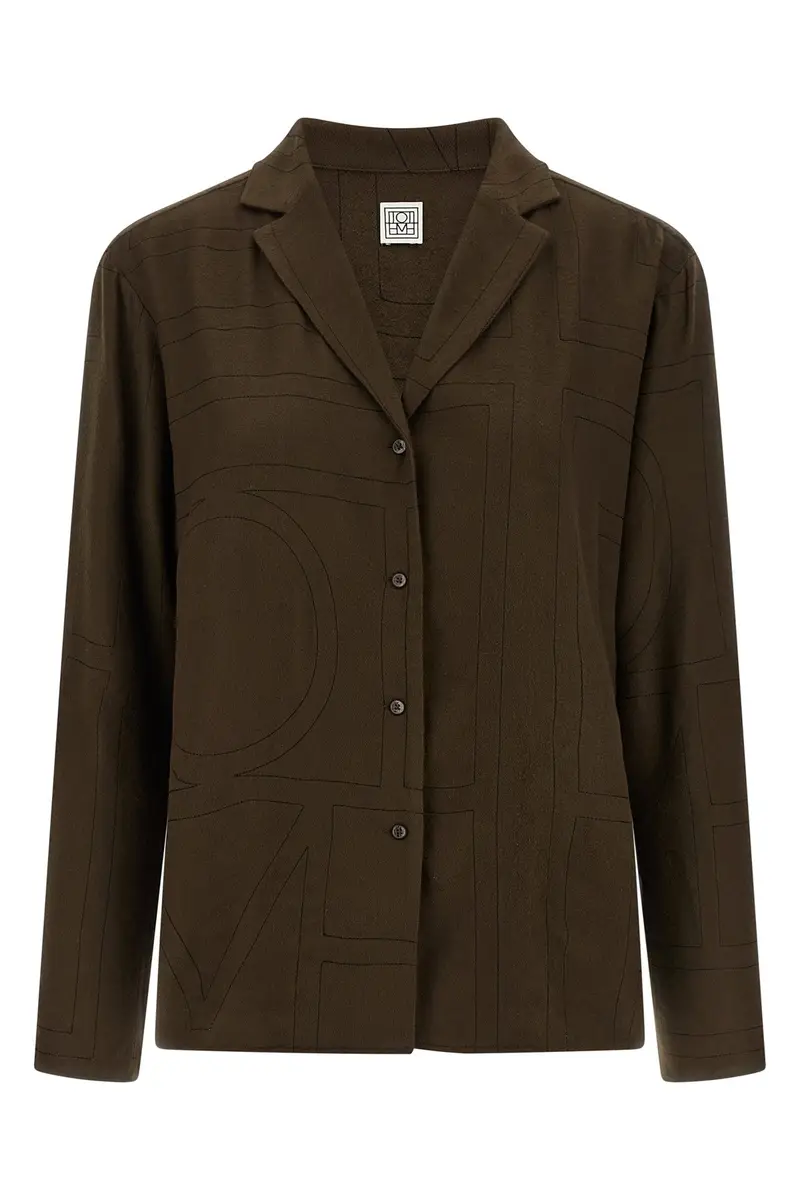 Camicia 'Toteme' Marrone