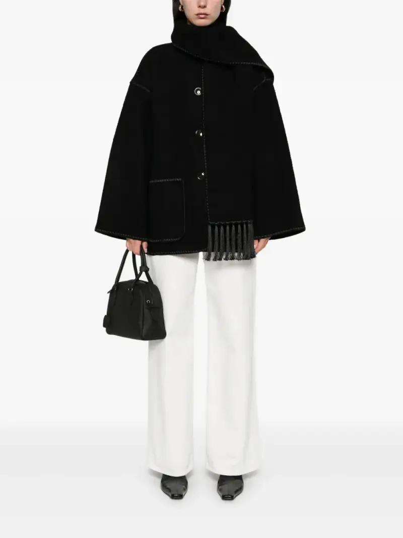 Cappotto Toteme NERO miniatura 4