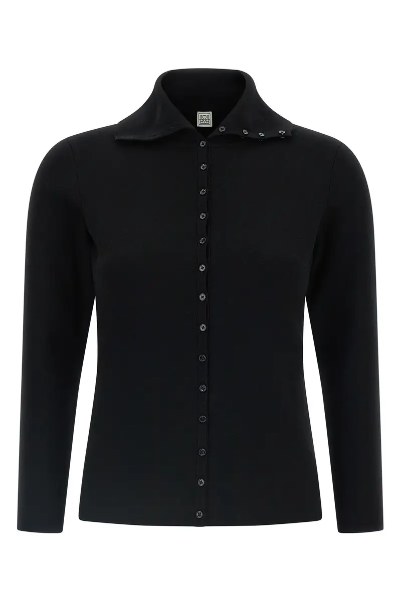 Cardigan Polo Nero