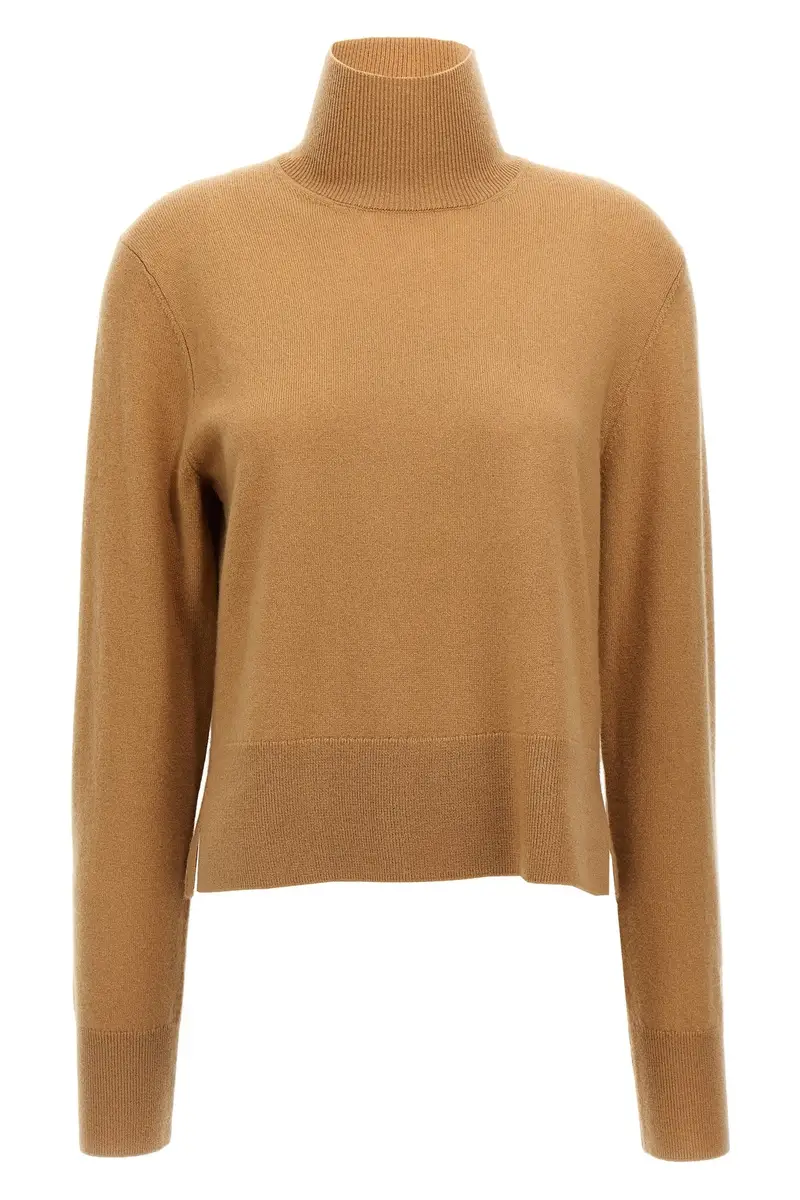Dolcevita Cropped Turtleneck Beige