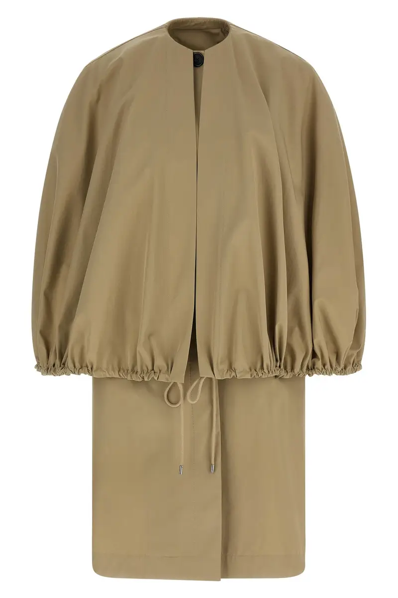 Giacca Detachable Cape Coat Beige