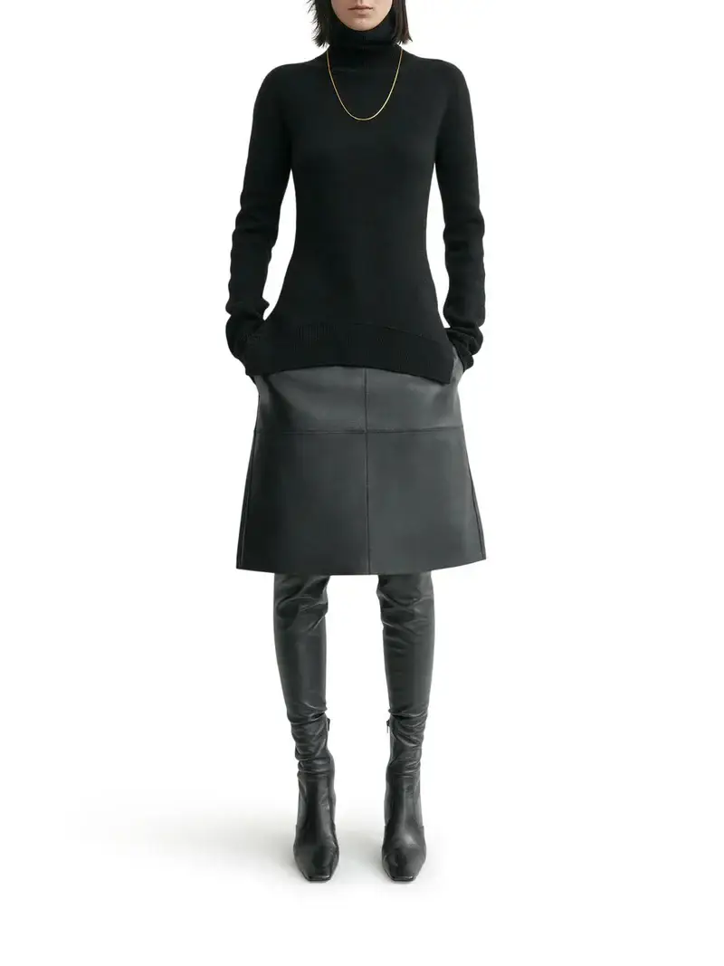 Toteme Maglieria Dolcevita Grigio miniatura 2