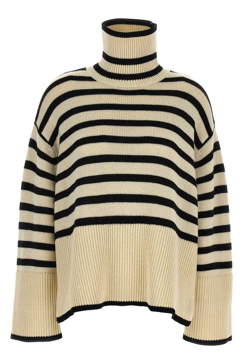 Maglione Signature Stripe Bianco