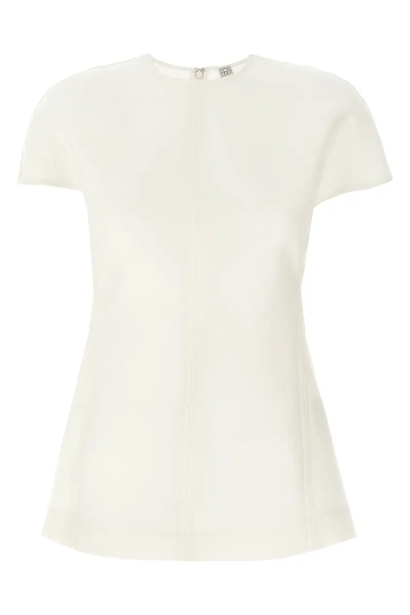 Top Cap-Sleeve Bianco
