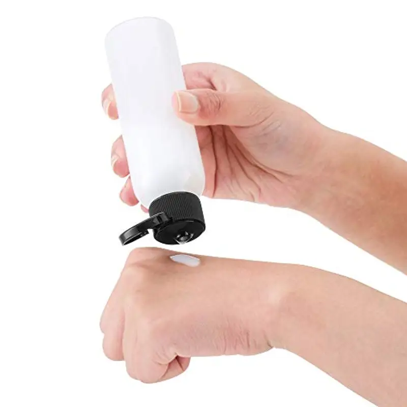 Toureal 100ML Bottiglie Vuoto da Viaggio con Tappo Flip Top (5 Pezz) Flaconi per Cosmetici (Trasparente) miniatura 2