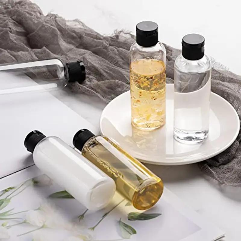 Toureal 100ML Bottiglie Vuoto da Viaggio con Tappo Flip Top (5 Pezz) Flaconi per Cosmetici (Trasparente) miniatura 3