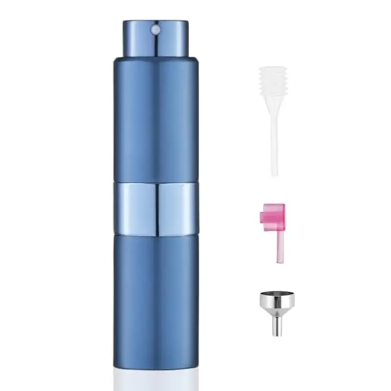 Toureal 20ml Spruzzino Profumo Ricaricabile, Vaporizzatore da Viaggio, Atomizzatore Nebulizzatore Profumo, Bottiglie Porta Profumo Spray (Blu)