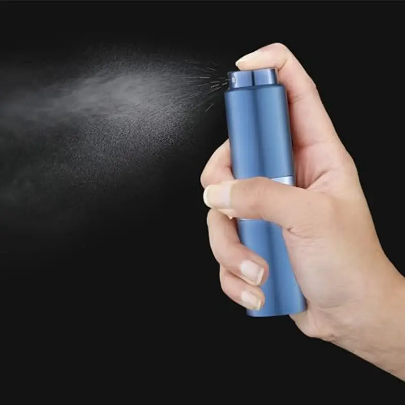 Toureal 20ml Spruzzino Profumo Ricaricabile, Vaporizzatore da Viaggio, Atomizzatore Nebulizzatore Profumo, Bottiglie Porta Profumo Spray (Blu) miniatura 2
