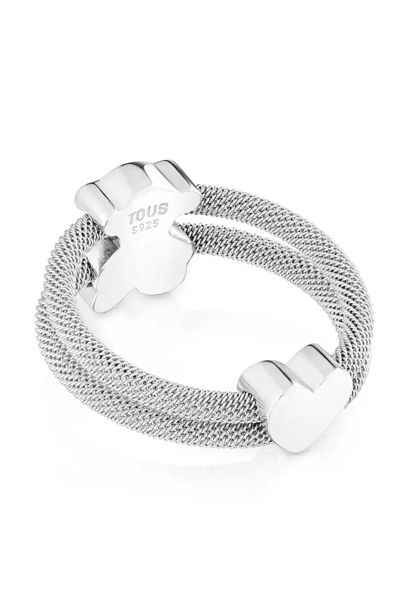 anello ICON MESH Argento miniatura 3