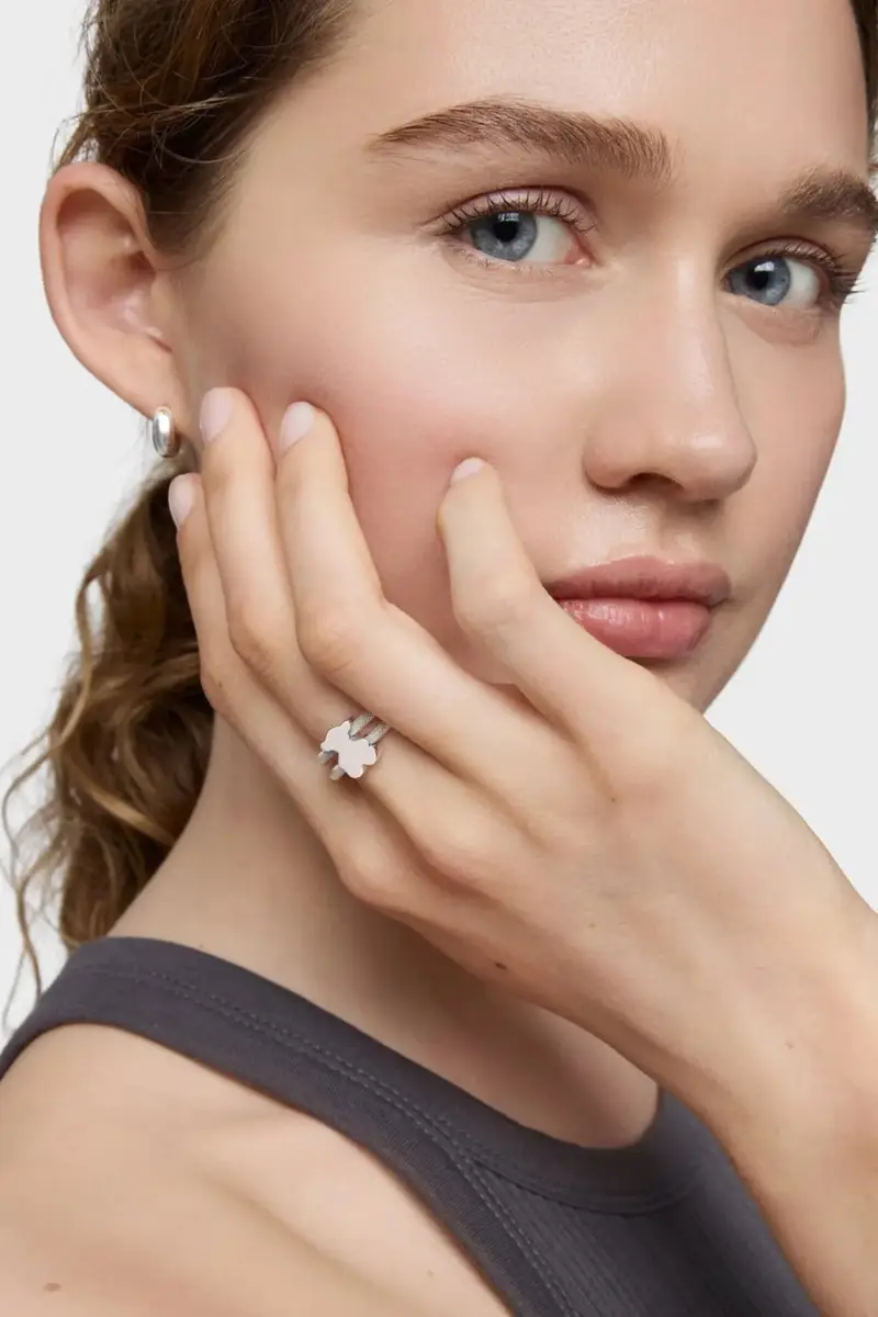 anello ICON MESH Argento miniatura 5