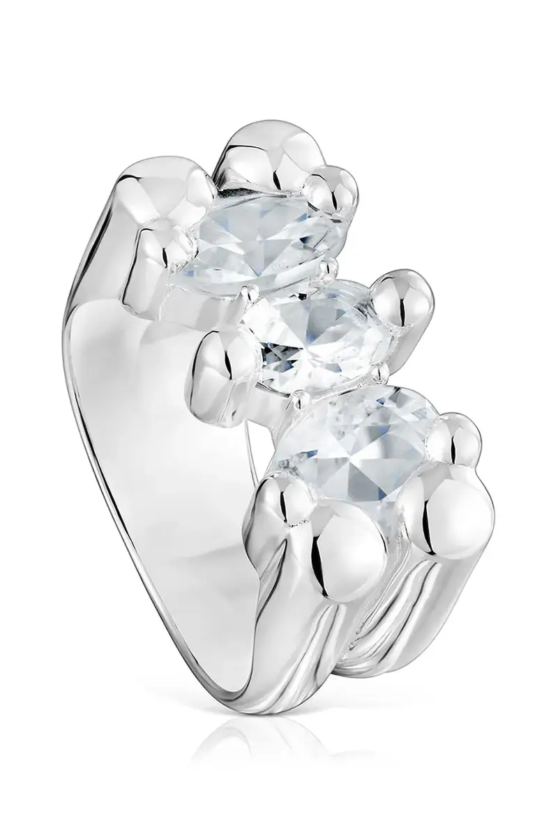 anello in argento Bold Bear Gem 1004228112