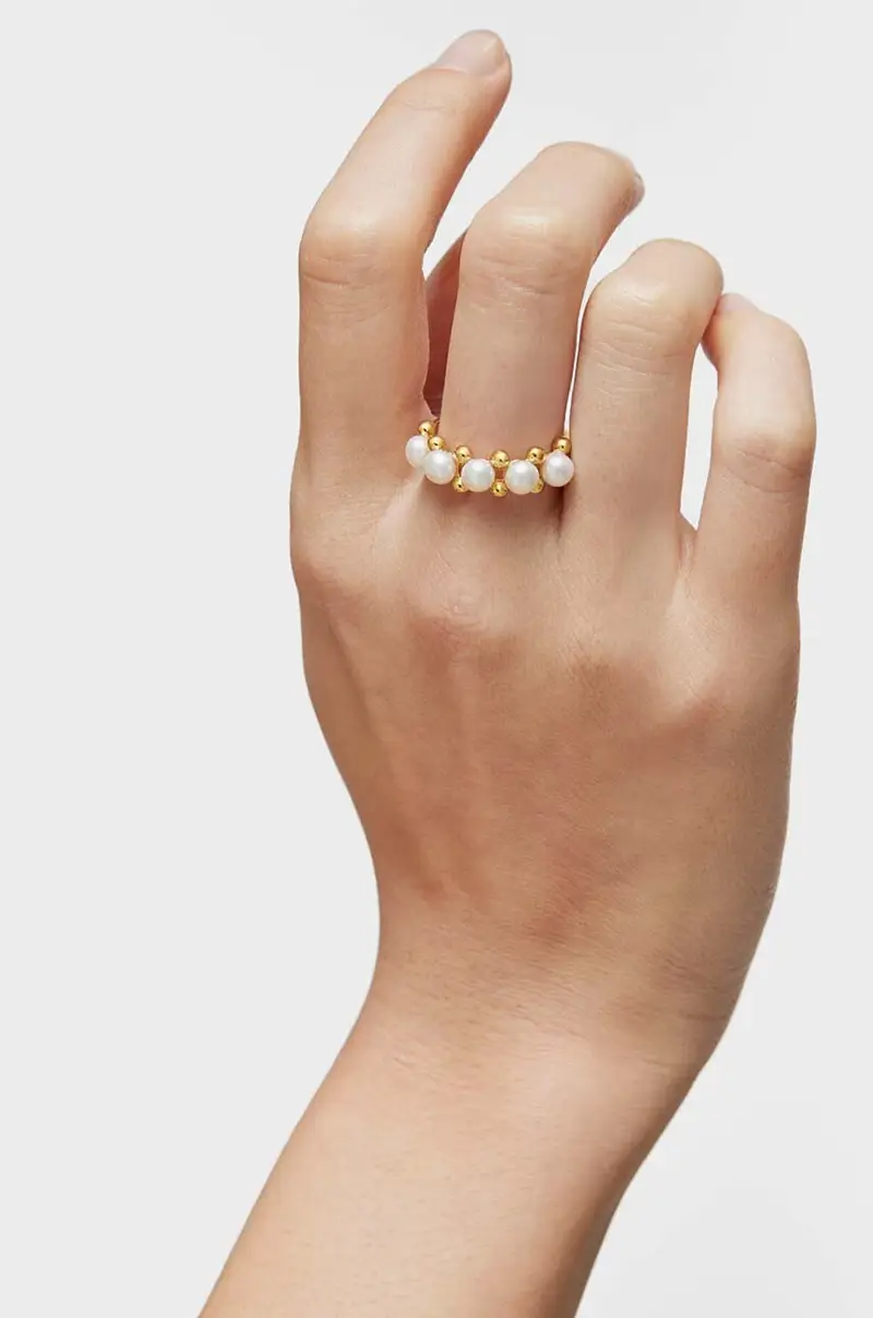 anello in argento placato in oro 1004107012 miniatura 4