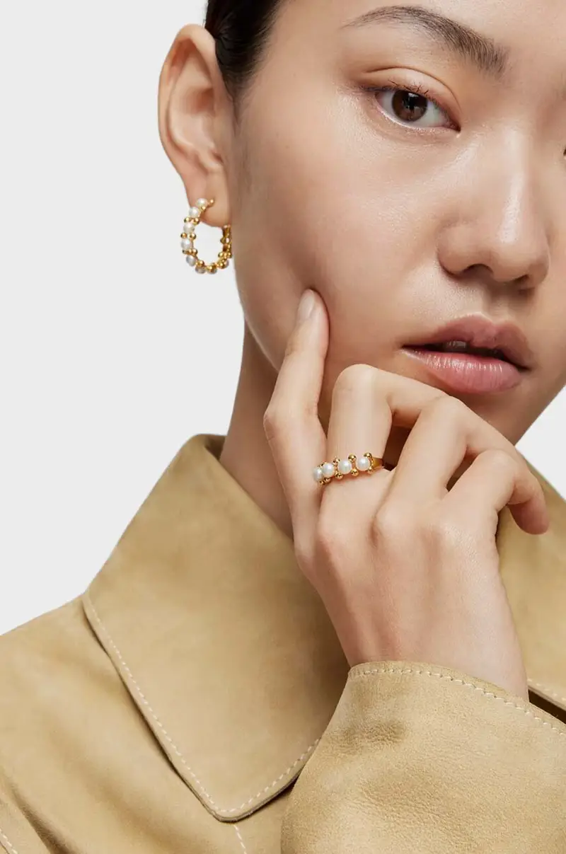 anello in argento placato in oro 1004107012 miniatura 5