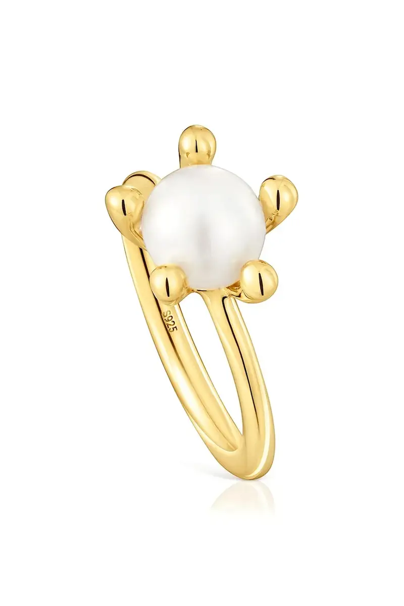 anello in argento placato in oro 1004323312