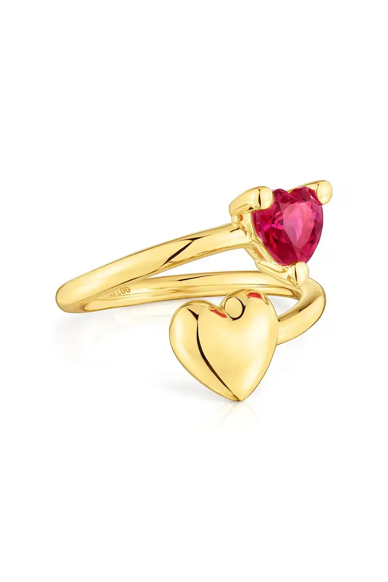 anello in argento placato in oro 1004327011 miniatura 2