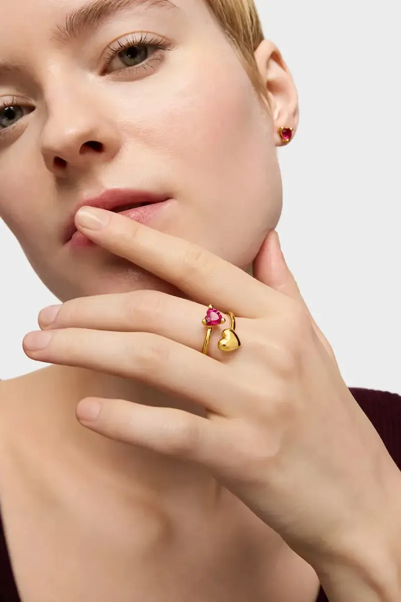 anello in argento placato in oro 1004327011 miniatura 4