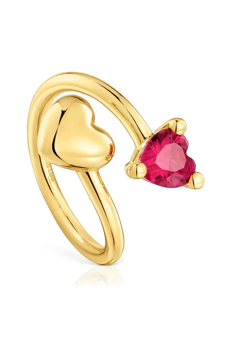 anello in argento placato in oro 1004327011