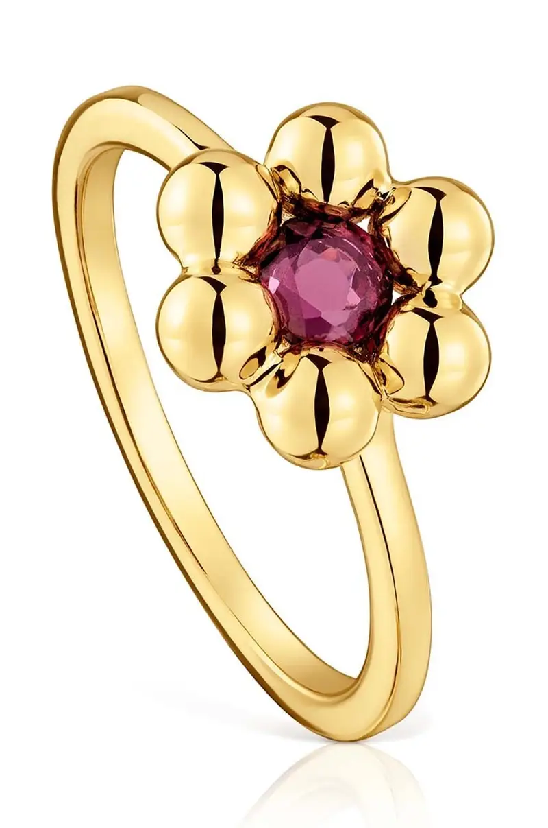 anello in argento placato in oro