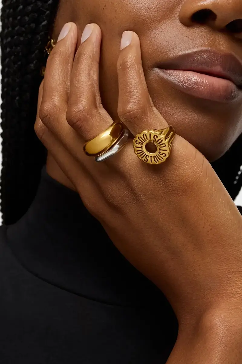 anello in argento placato in oro Miranda 1004215512 miniatura 4