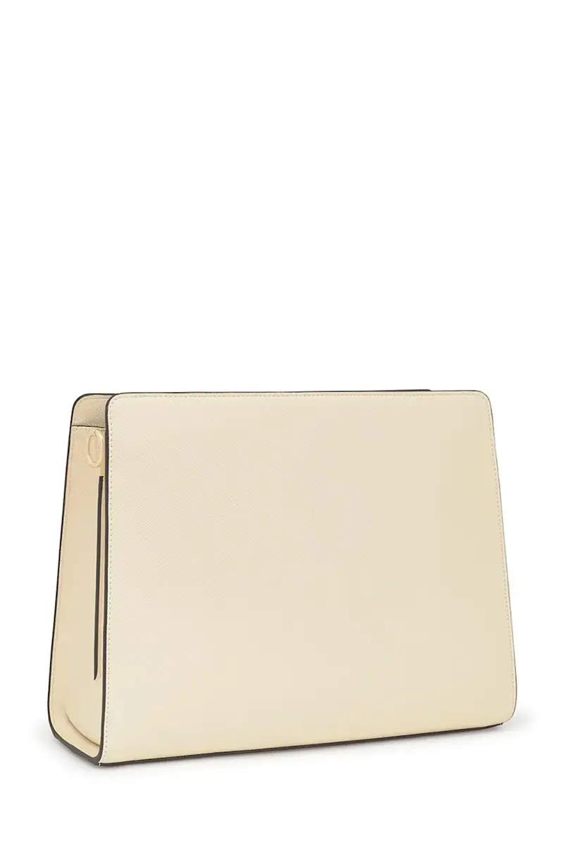 borsetta Audree Saffiano Beige miniatura 2