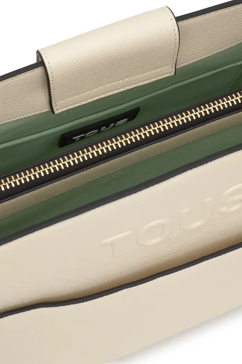 borsetta Audree Saffiano Beige miniatura 3