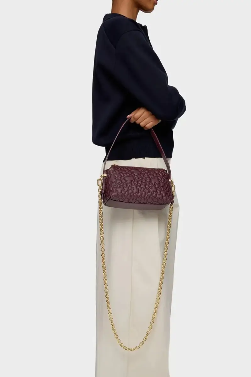 borsetta Puffy Bear colore granata 2002305021 miniatura 5