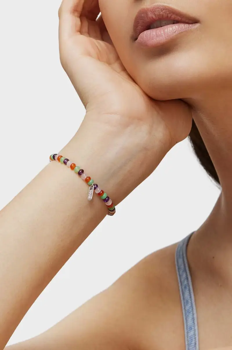 bracciale con pietre naturali Argento miniatura 5