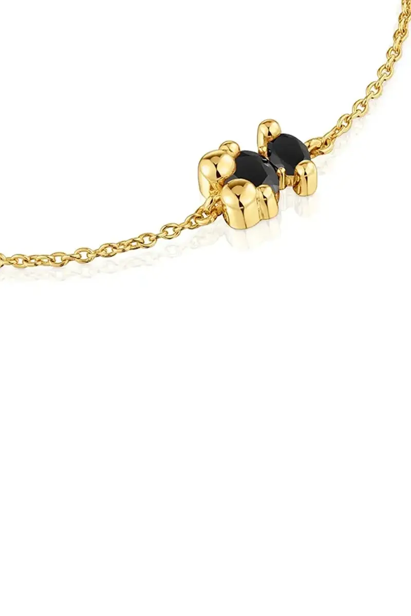 bracciale in argento placcato in oro Bold Bear Gem 1004228600 miniatura 3