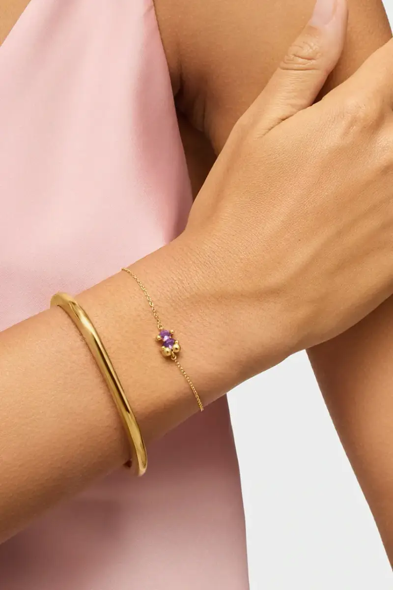 bracciale in argento placcato in oro Bold Bear Lab 1004253800 miniatura 5