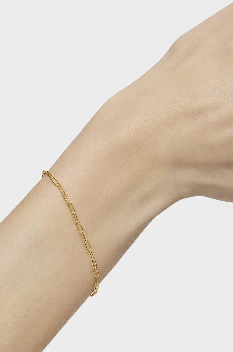 bracciale in argento placcato in oro Hold Oval 1004227600 miniatura 5