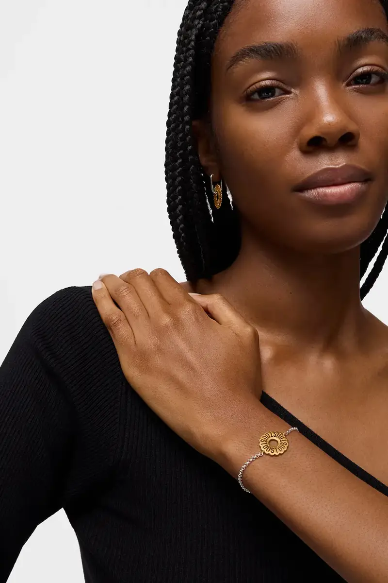 bracciale in argento placcato in oro Miranda 1004214800 miniatura 5