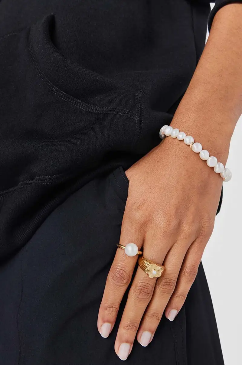 braccialetto donna Beige miniatura 3