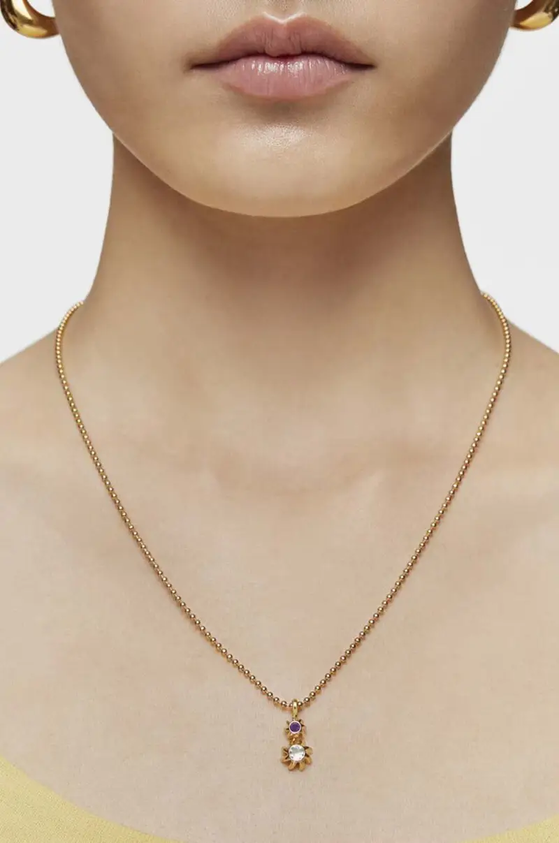 ciondolo in argento placcato oro 1004090300 miniatura 4