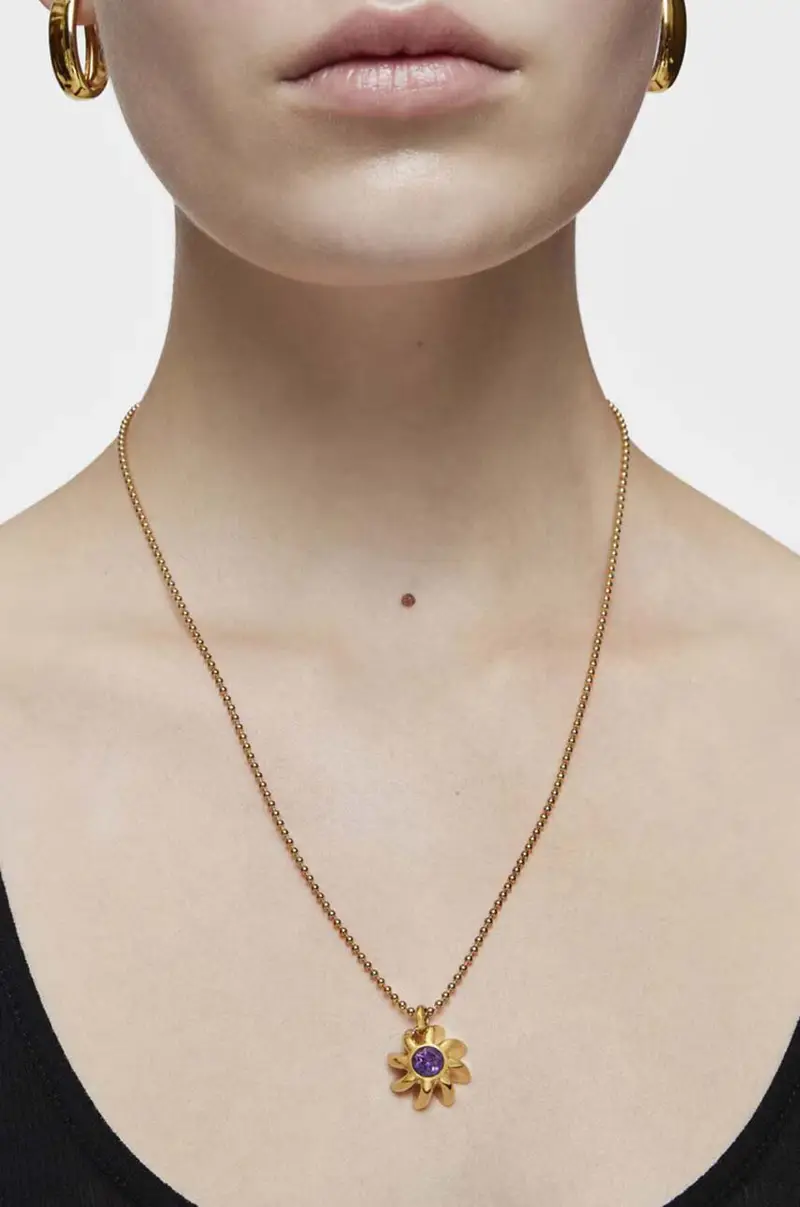 ciondolo in argento placcato oro 1004090400 miniatura 4