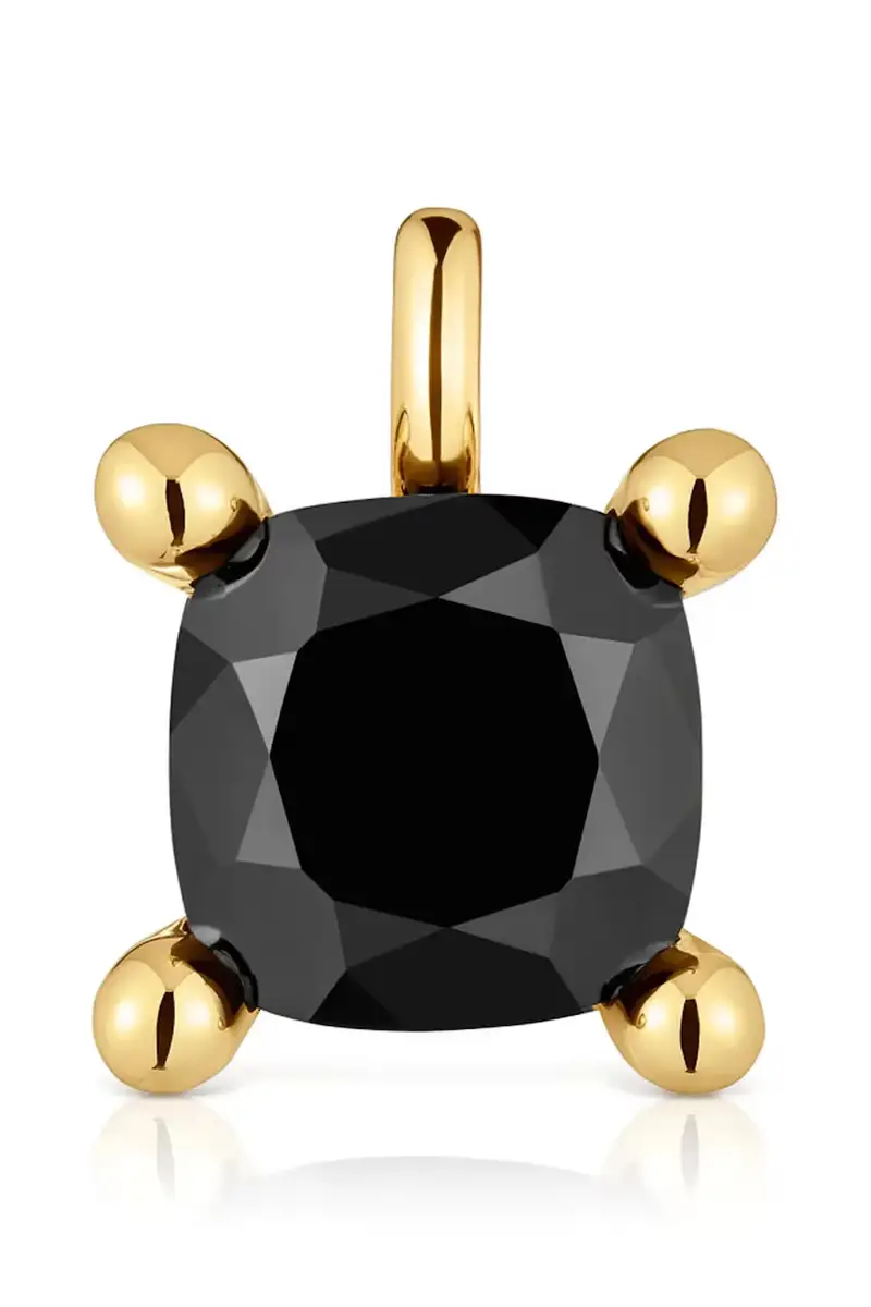 ciondolo in argento placcato oro Color Black 1004234900