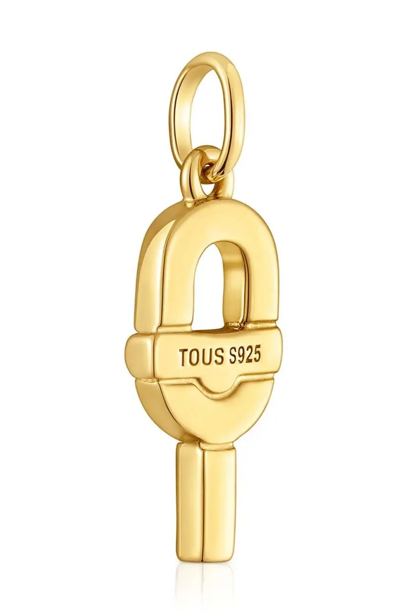 ciondolo in argento placcato oro Manifesto miniatura 3