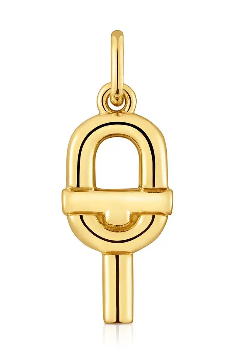 ciondolo in argento placcato oro Manifesto